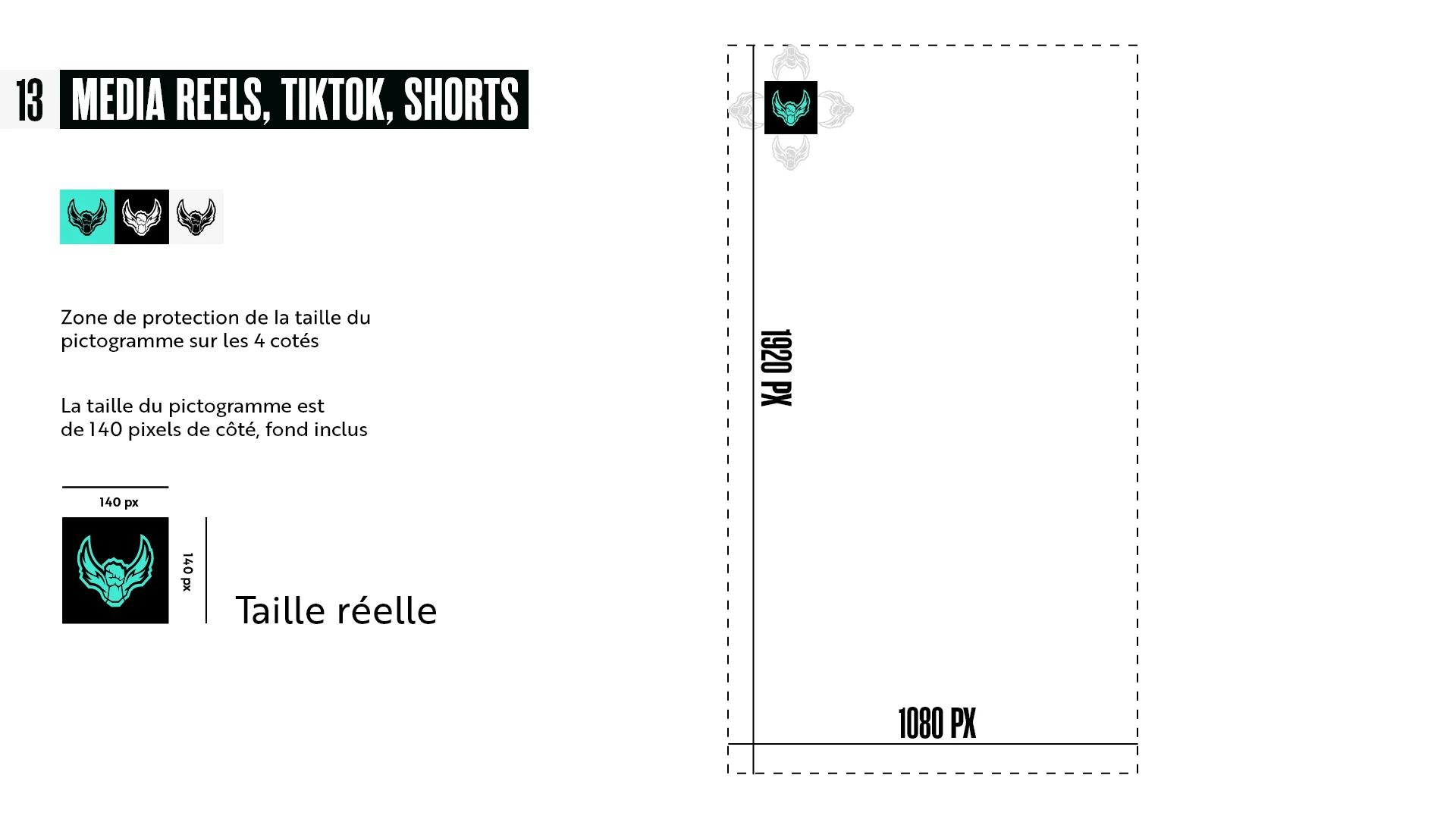 Academy Rivals CG, Placement du pictogramme dans les formats Reels, TikTok et Shorts