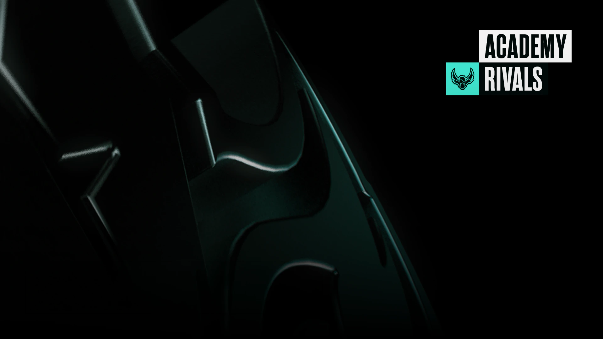 Academy Rivals CG, Couverture paysage : trophée sombre et logo Academy Rivals